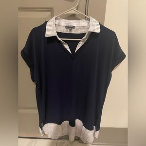 Adrianna Papell Twofer Short Sleeve Top